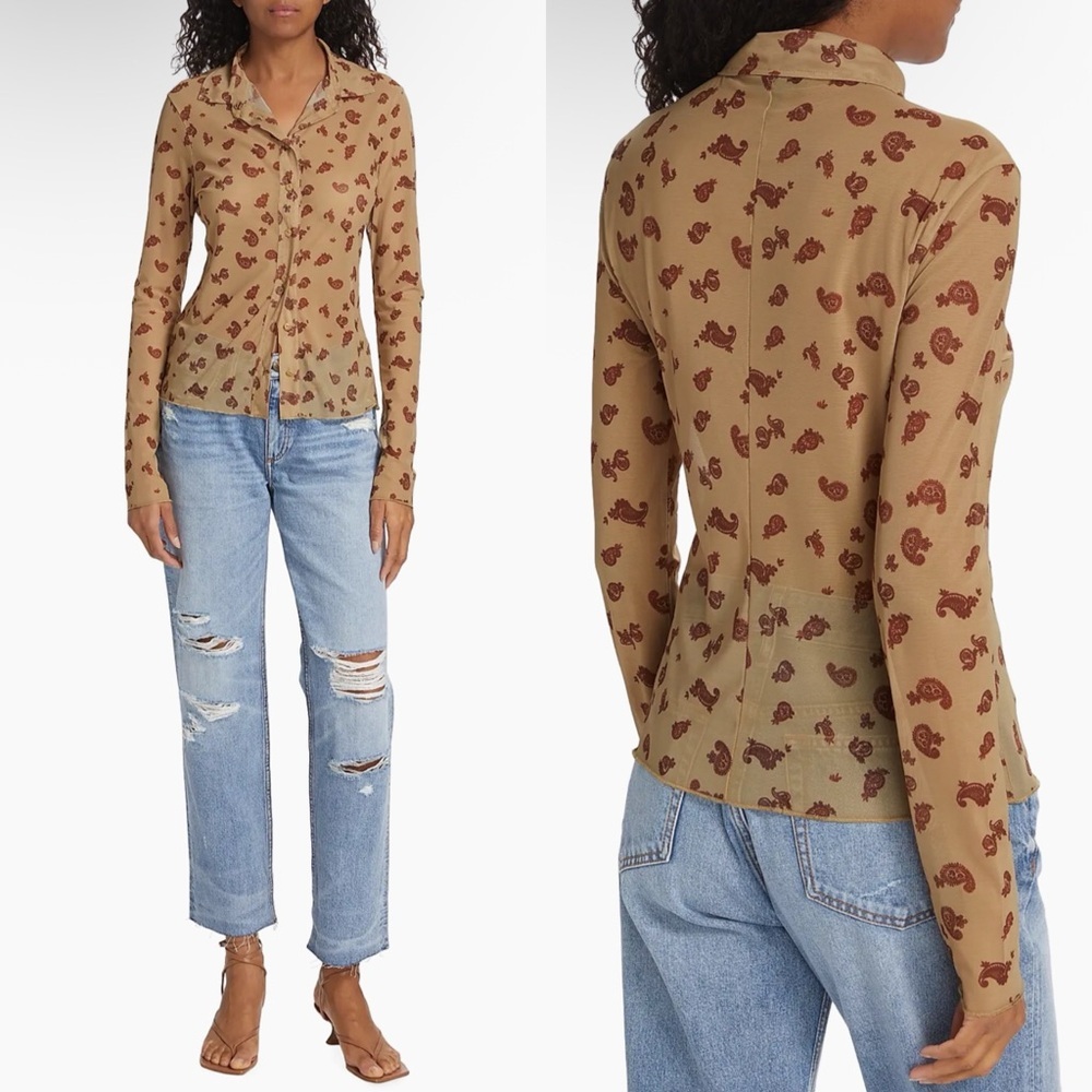 Rag & Bone / Paisley Mesh Shirt
